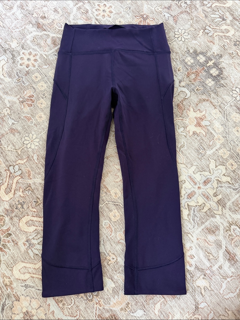 Lululemon Purple Crop Performance Legging